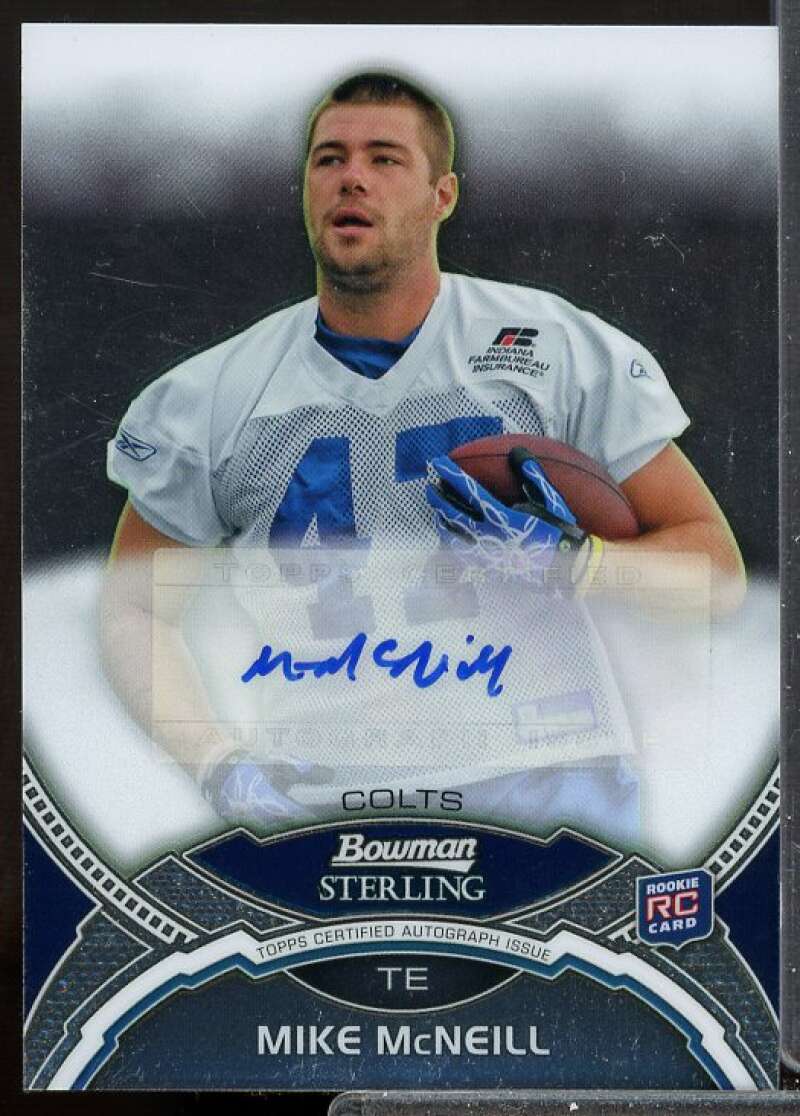 Mike McNeill AU Card 2011 Bowman Sterling Rookie Auto #BSAMM  Image 1