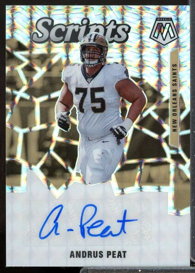 Andrus Peat Card 2020 Panini Mosaic Scripts Auto #11  Image 1
