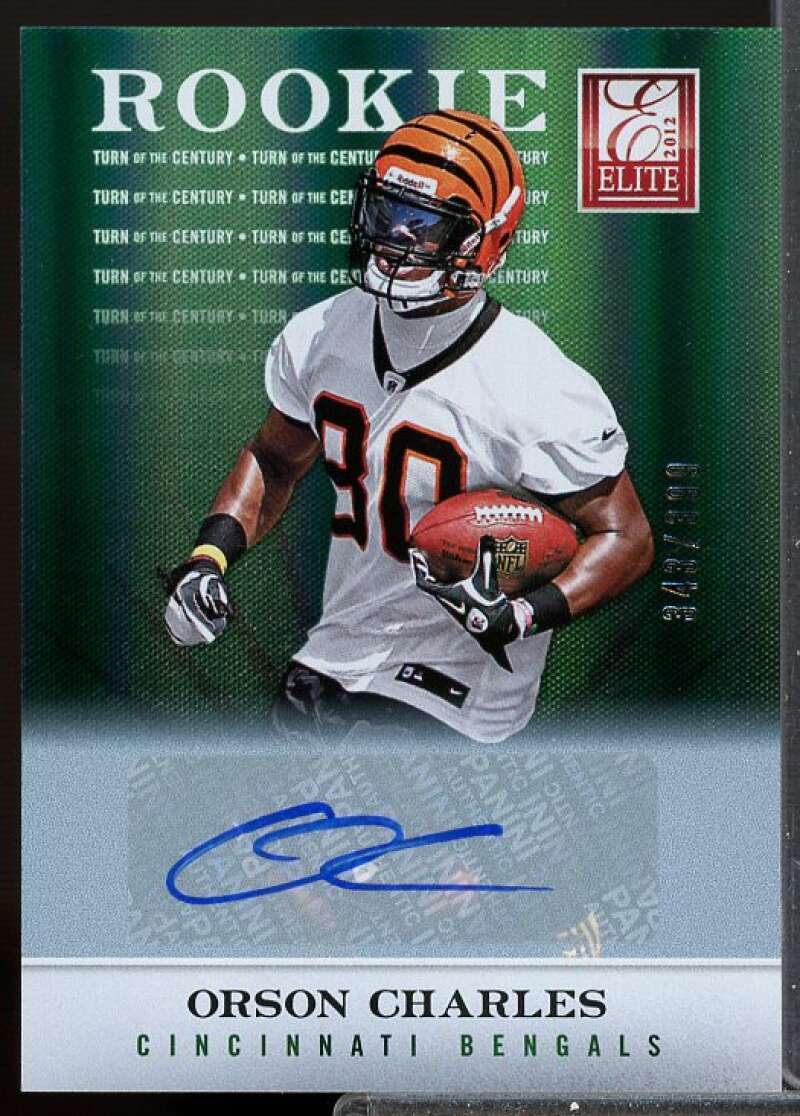 Orson Charles/399 Card 2012 Elite Turn of the Century Rookie Autographs #145  Image 1