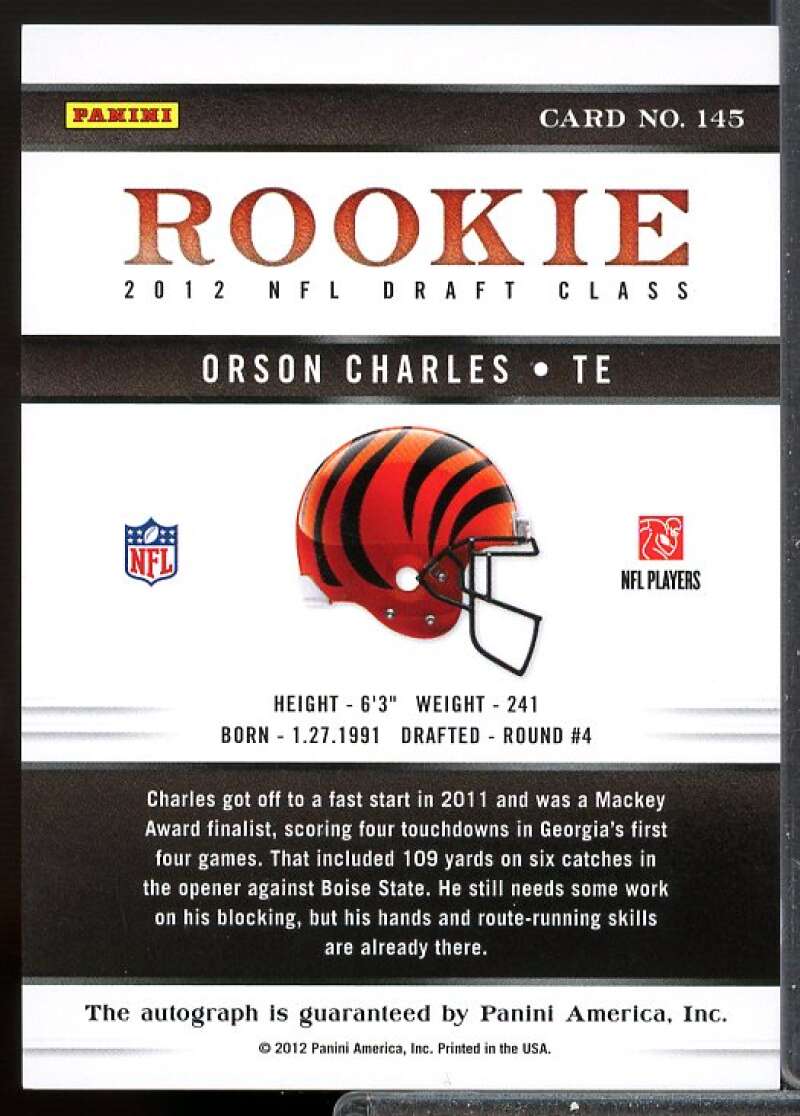 Orson Charles/399 Card 2012 Elite Turn of the Century Rookie Autographs #145  Image 2