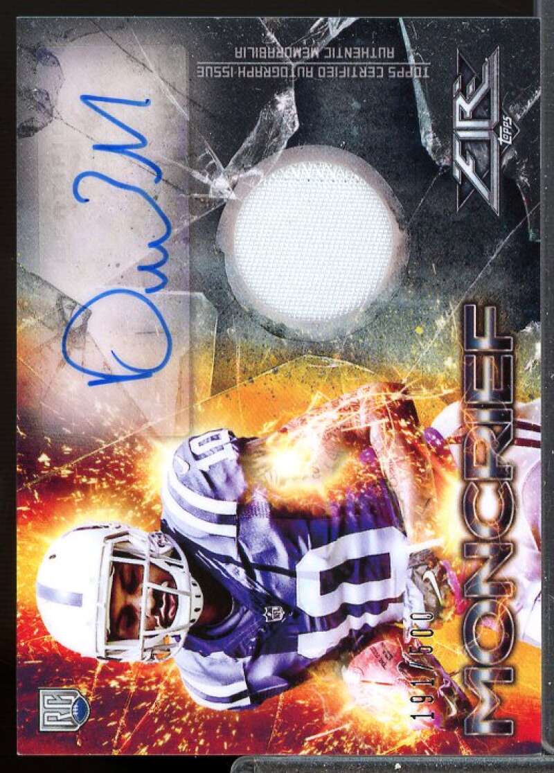Donte Moncrief/500 Card 2014 Topps Fire Rookie Autograph Patches #FRAPDM  Image 1