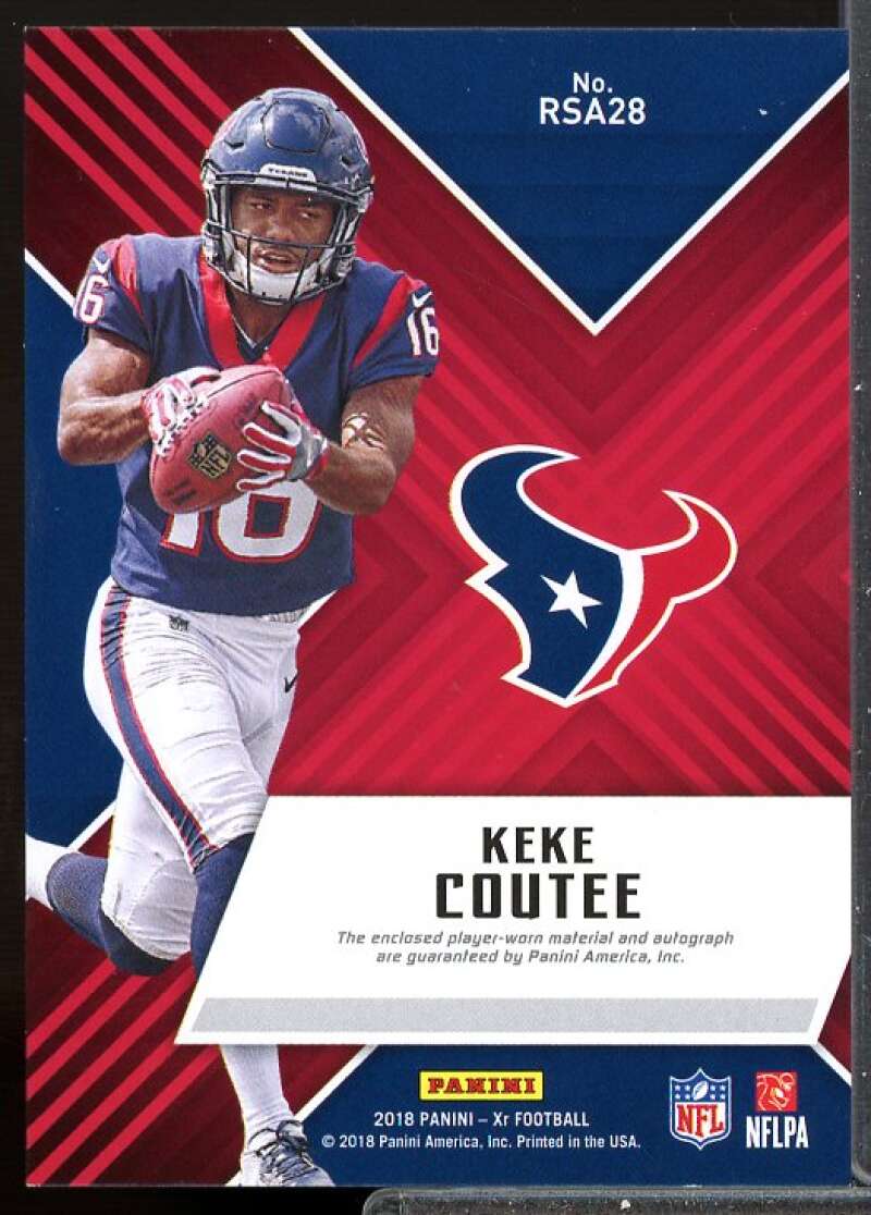 Keke Coutee /199 RC EXCH Card 2018 Panini XR Rookie Jersey Auto #188  Image 2