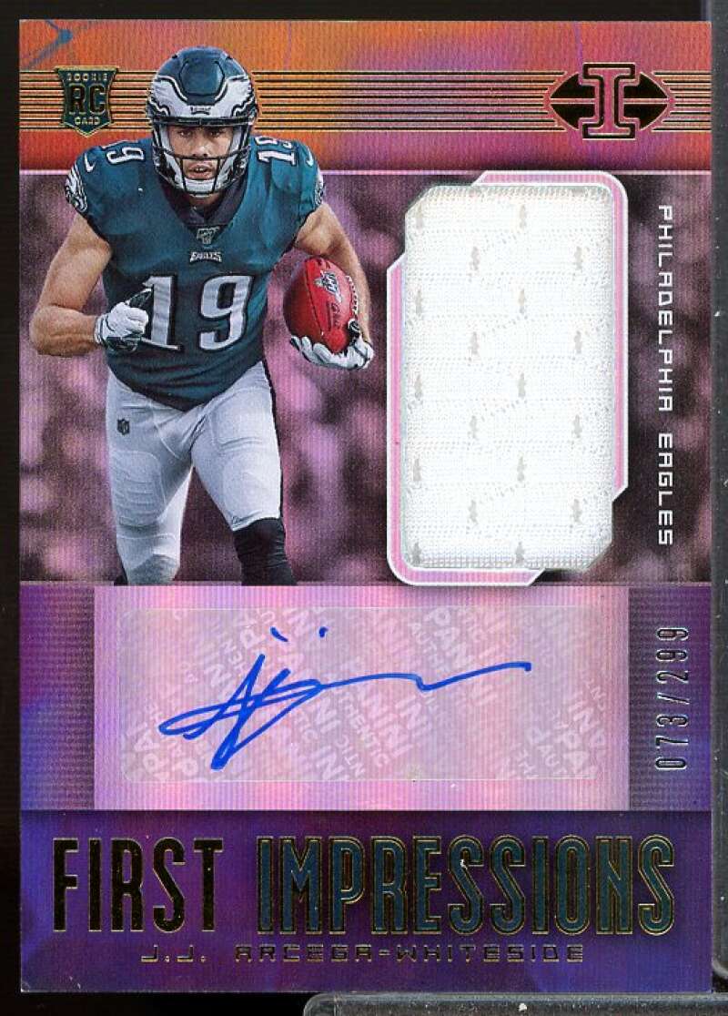 J.J. Arcega-Whiteside /299 Card 2019 Panini Illusions Rookie Jersey Auto #123  Image 1