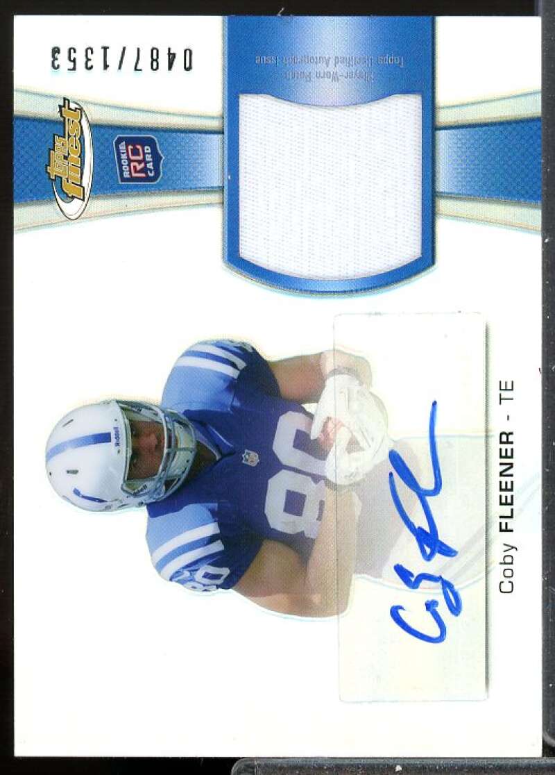Coby Fleener/1353 Card 2012 Finest Rookie Patch Autographs Refractors #RAPCF  Image 1