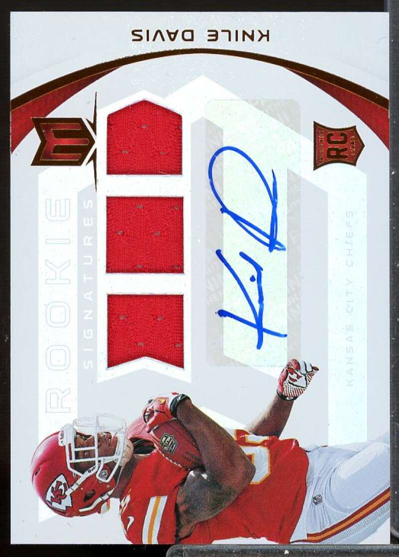Knile Davis JERSEY/399 Card 2013 Momentum Rookie Signatures #218  Image 1