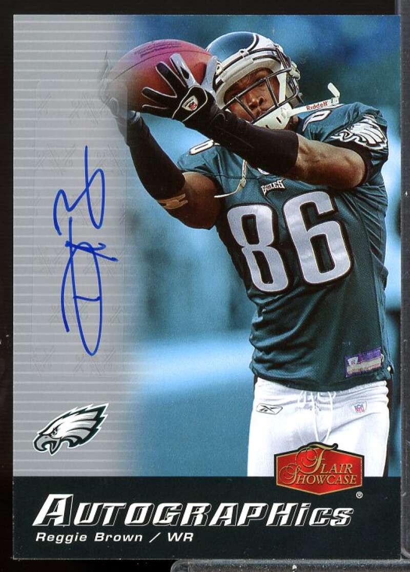 Reggie Brown SP Card 2006 Flair Showcase Autographics #AUBR  Image 1