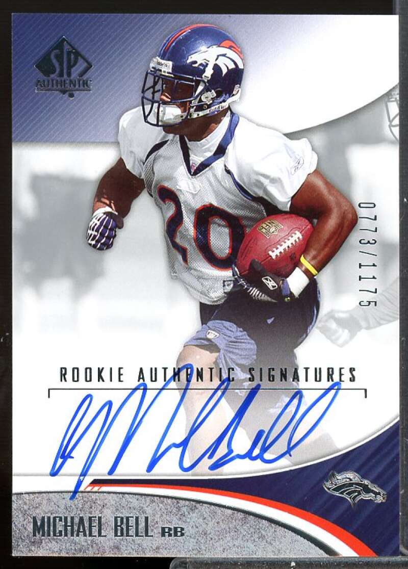 Michael Mike Bell AU RC Card 2006 SP Authentic Rookie Auto #214  Image 1