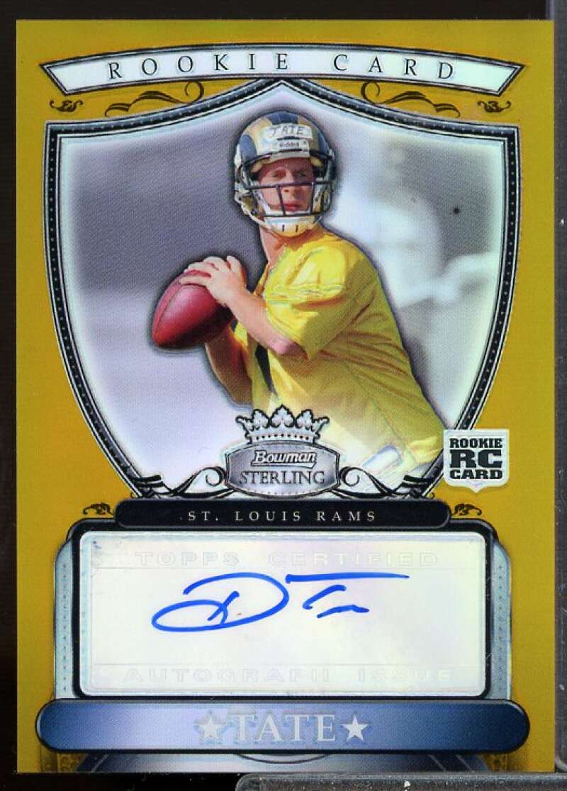 Drew Tate/1800 Card 2007 Bowman Sterling Gold Rookie Autographs #DT  Image 1