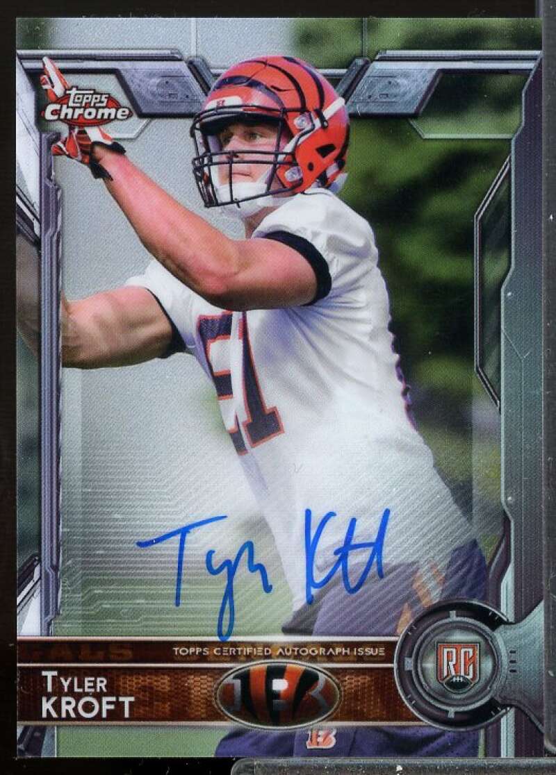 Tyler Kroft Card 2015 Topps Chrome Rookie Autographs #190  Image 1