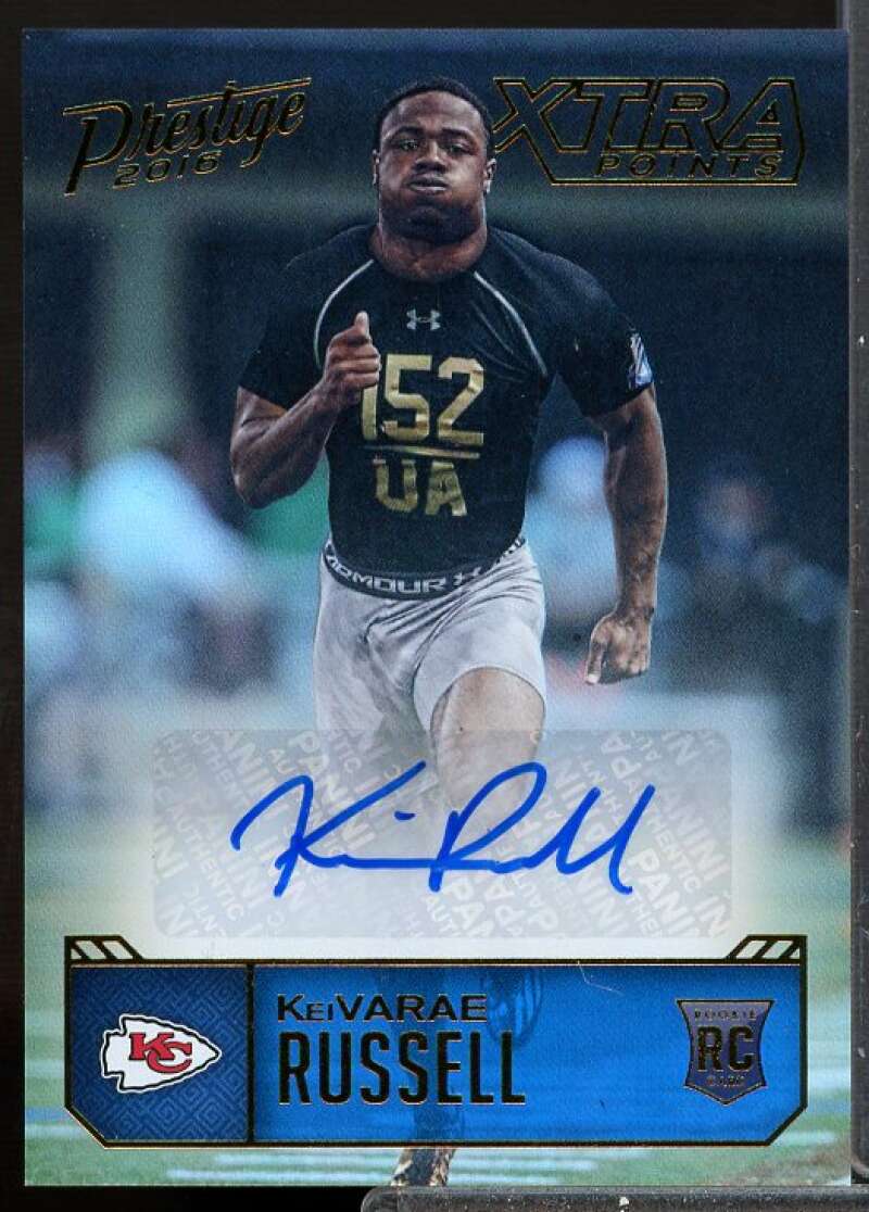 KeiVarae Russell Card 2016 Prestige Rookie Autographs Xtra Points Gold #55  Image 1