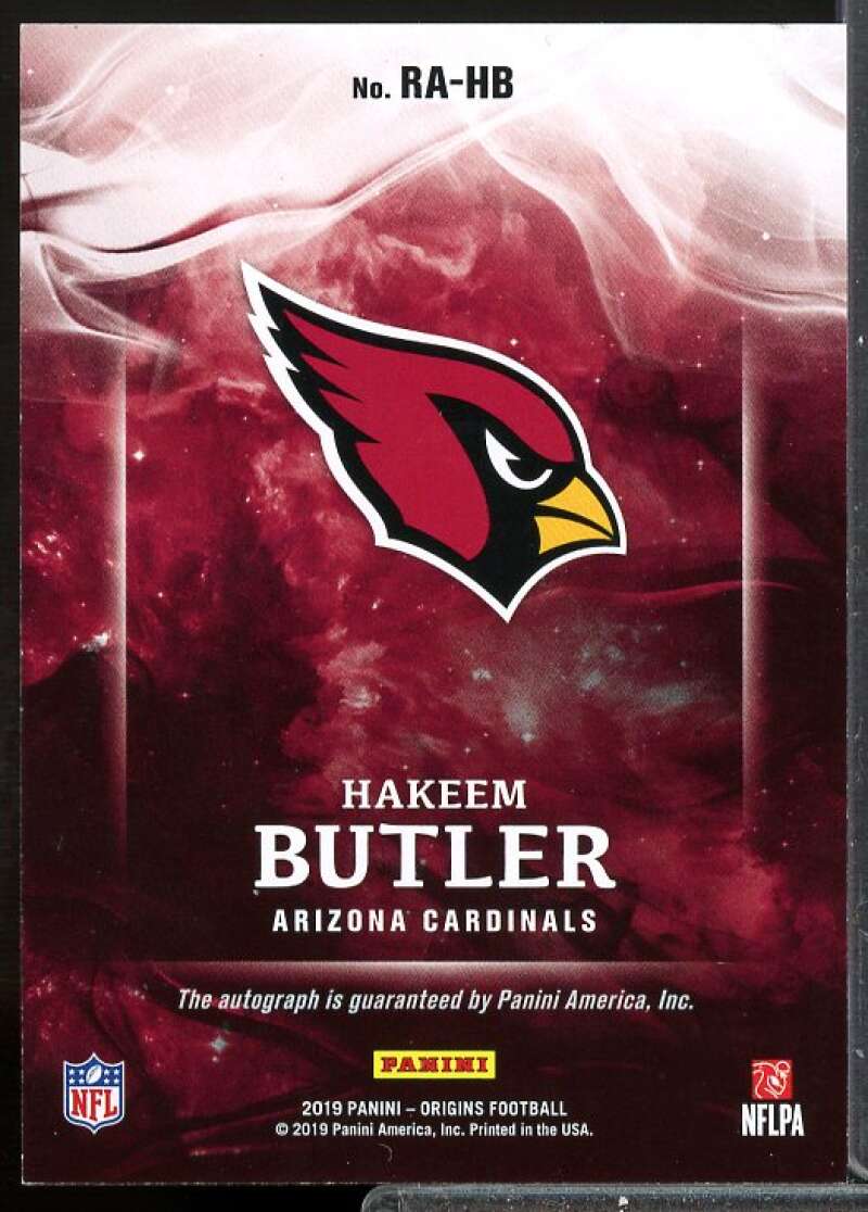 Hakeem Butler Card 2019 Panini Origins Rookie Autographs #16  Image 2