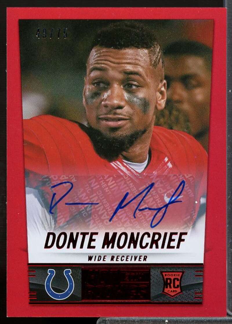 Donte Moncrief/75 Card 2014 Panini Hot Rookies Rookie Signatures Red #366  Image 1