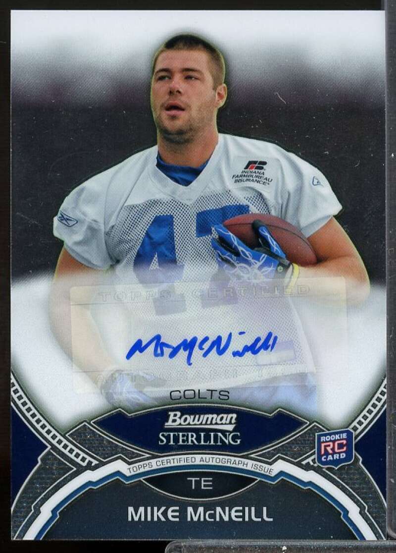 Mike McNeill AU Card 2011 Bowman Sterling Rookie Auto #BSAMM  Image 1