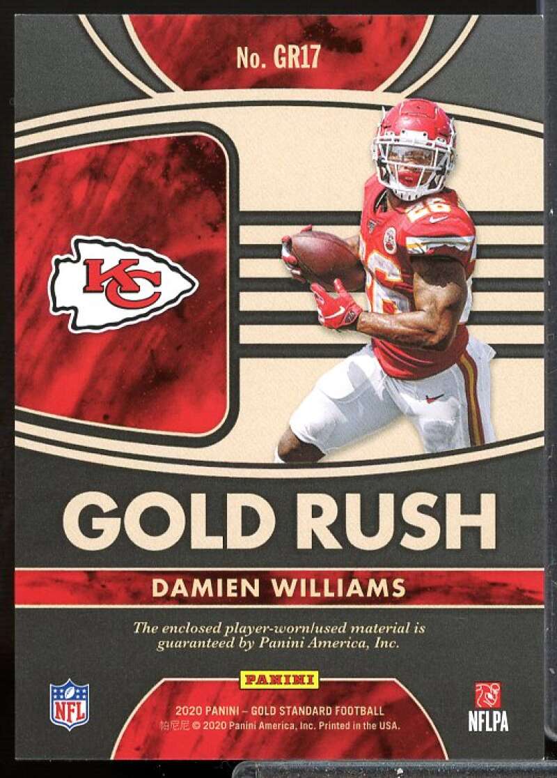Damien Williams/199 Card 2020 Panini Gold Standard Gold Rush Materials #17  Image 2