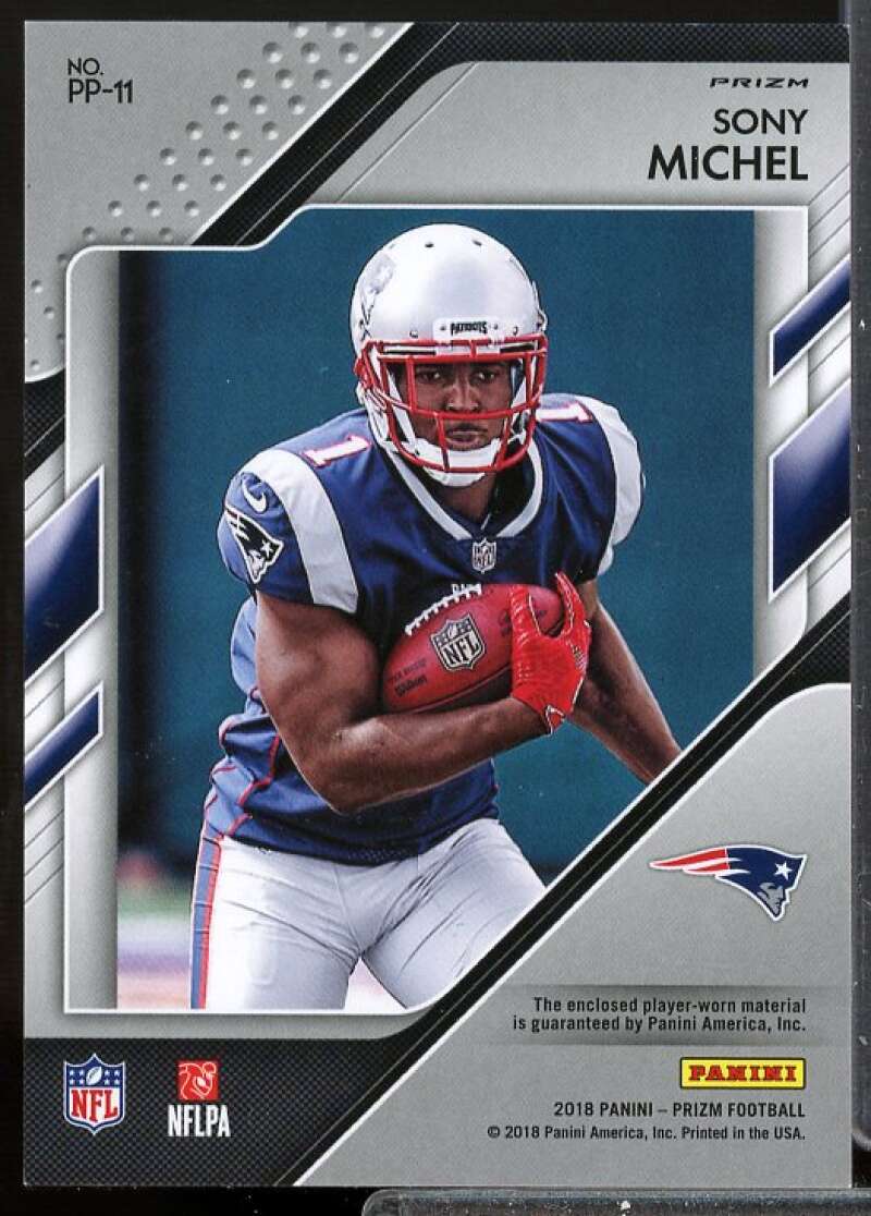 Sony Michel Card 2018 Panini Prizm Prizm Premier Rookie Jerseys #11  Image 2