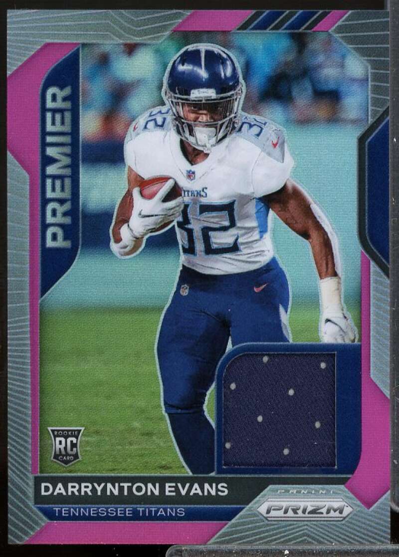 Darrynton Evans Card 2020 Panini Prizm Premier Rookie Jerseys Pink #26  Image 1