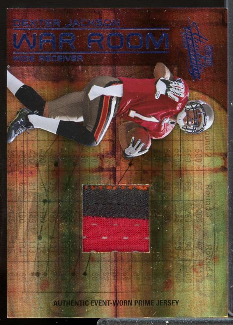 Dexter Jackson Card 2008 Absolute Memorabilia War Room Materials Prime #8  Image 1