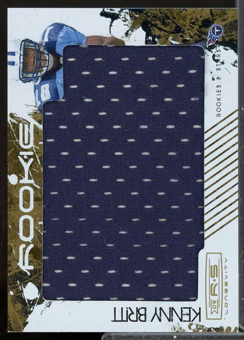 Kenny Britt 2009 Rookies and Stars Longevity Rookie Jersey Jumbo Swatch #215  Image 1
