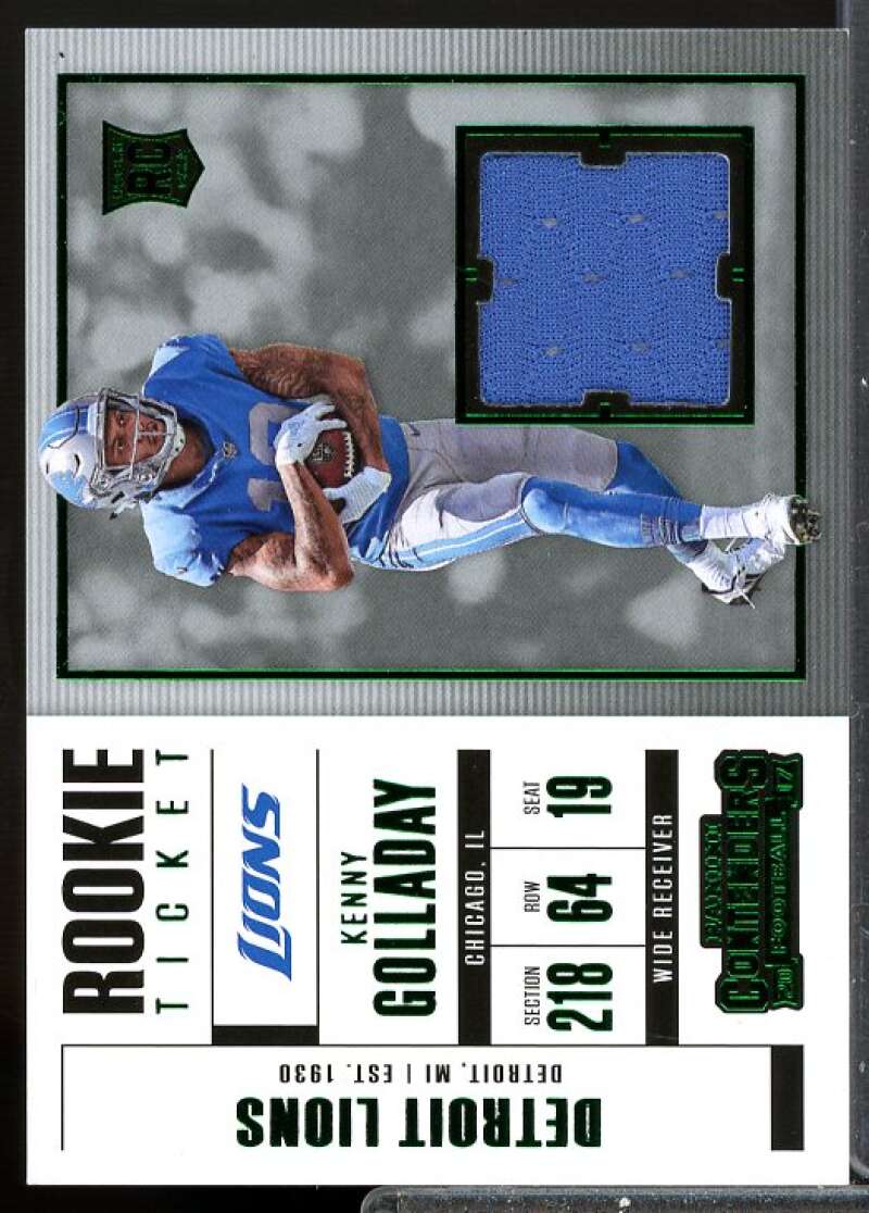Kenny Golladay Card 2017 Panini Contenders Rookie Ticket Swatches #SW39  Image 1