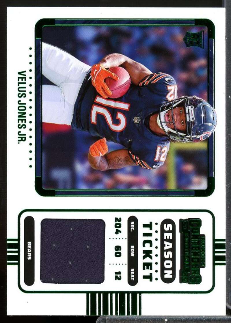 Velus Jones Jr. 2022 Panini Contenders Rookie Ticket Swatches Variation #40  Image 1