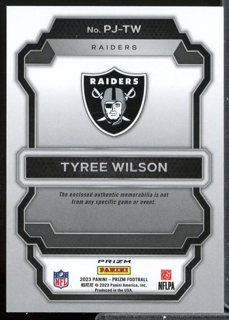 Tyree Wilson 2023 Panini Prizm Premier Rookie Jerseys Neon Green Pulsar #18  Image 2