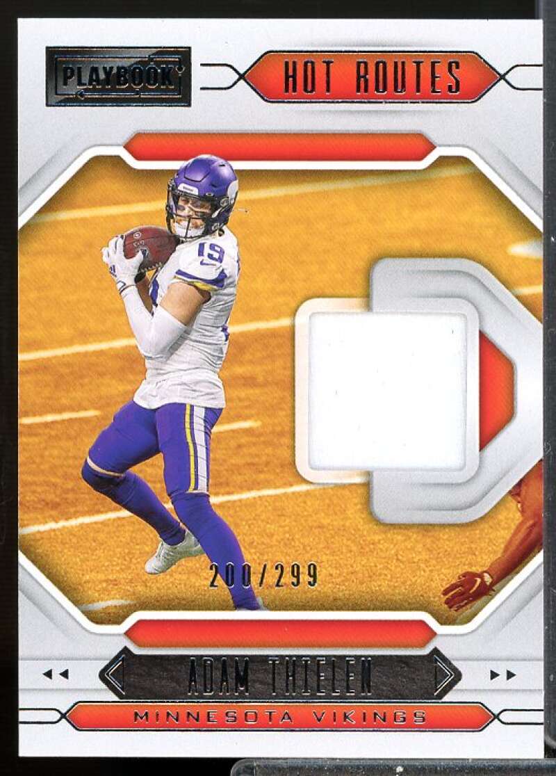 Adam Thielen Card 2021 Panini Playbook Hot Routes Jerseys #19  Image 1