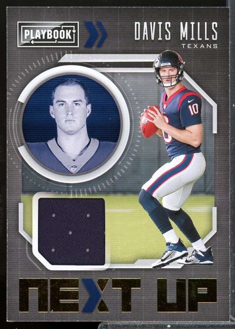 Davis Mills Card 2021 Panini Playbook Next Up Rookie Jerseys #5  Image 1