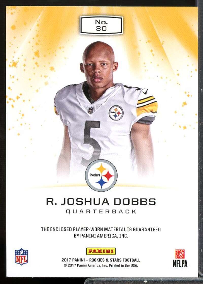 R. Joshua Dobbs Card 2017 Rookies and Stars Star Search Rookie Jerseys #30  Image 2