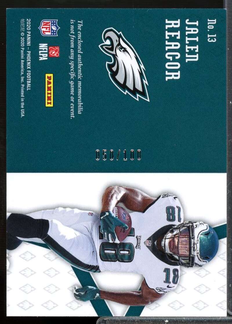 Jalen Reagor Card 2020 Panini Phoenix Rookie Jersey Memorabilia #13  Image 2