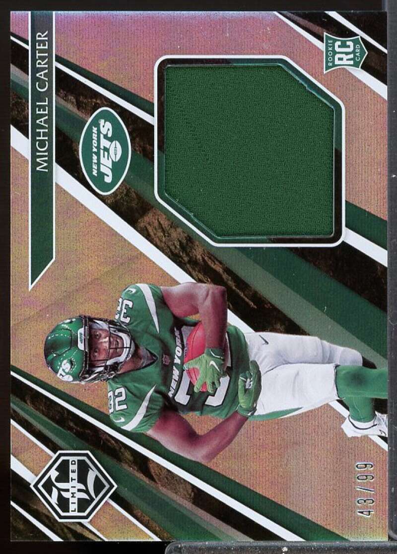 Michael Carter Card 2021 Limited Rookie Jumbo Jerseys #35  Image 1