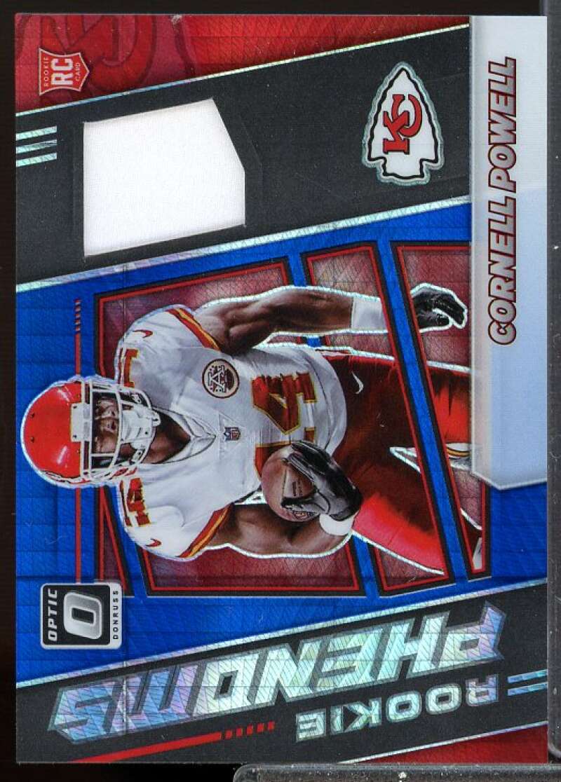 Cornell Powell Card 2021 Donruss Optic Rookie Phenoms Jerseys Blue Hyper #40  Image 1