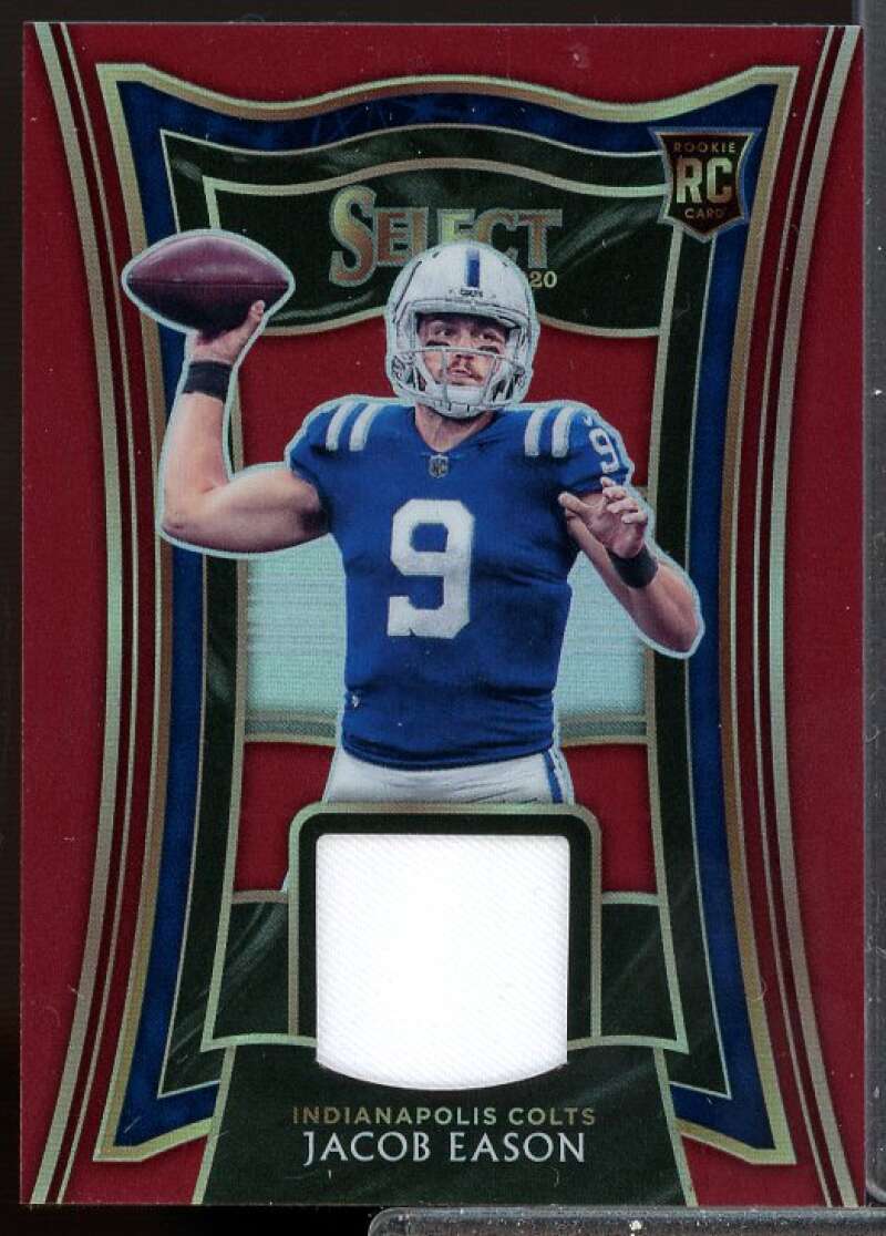 Jacob Eason Card 2020 Select Rookie Swatches Prizm Red #24  Image 1