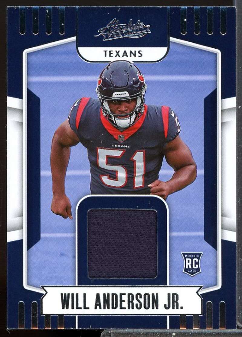 Will Anderson Jr. Card 2023 Absolute Absolute Rookie Materials #2  Image 1