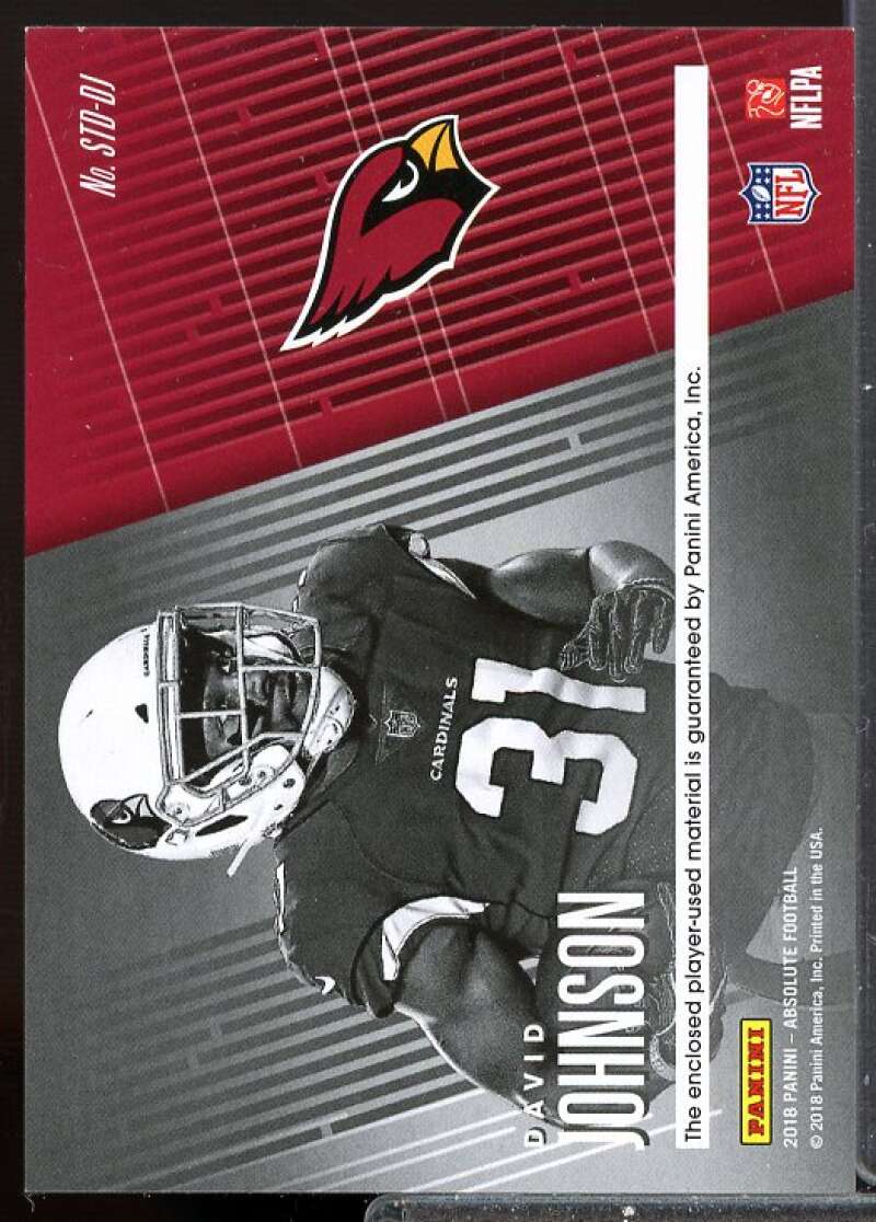 David Johnson/49 Card 2018 Absolute Tools of the Trade Dual Materials Prime #9  Image 2