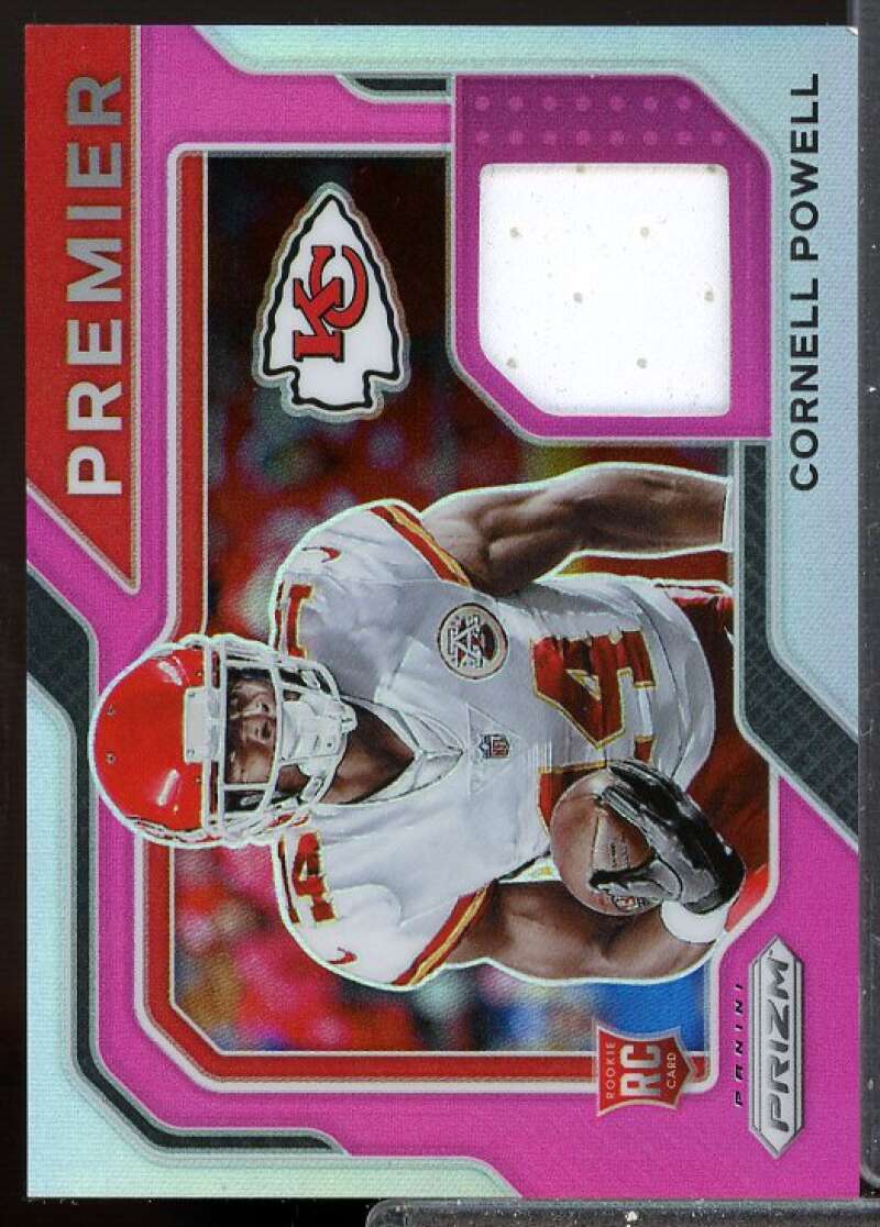 Cornell Powell Card 2021 Panini Prizm Rookie Premier Jerseys Pink #27  Image 1
