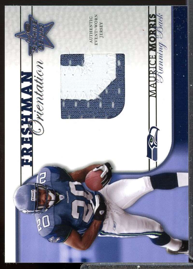 Maurice Morris 2002 Leaf Rookies and Stars Freshman Orientation Jerseys #FO17  Image 1