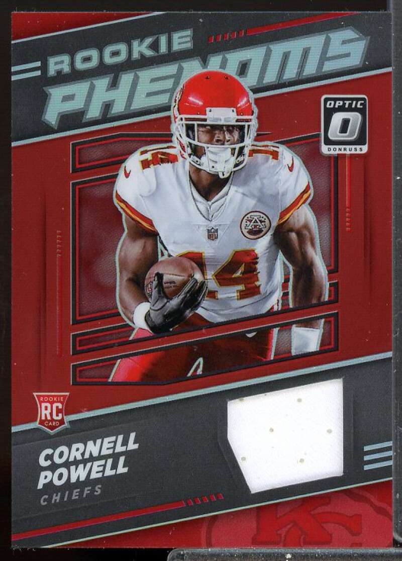 Cornell Powell Card 2021 Donruss Optic Rookie Phenoms Jerseys Red #40  Image 1