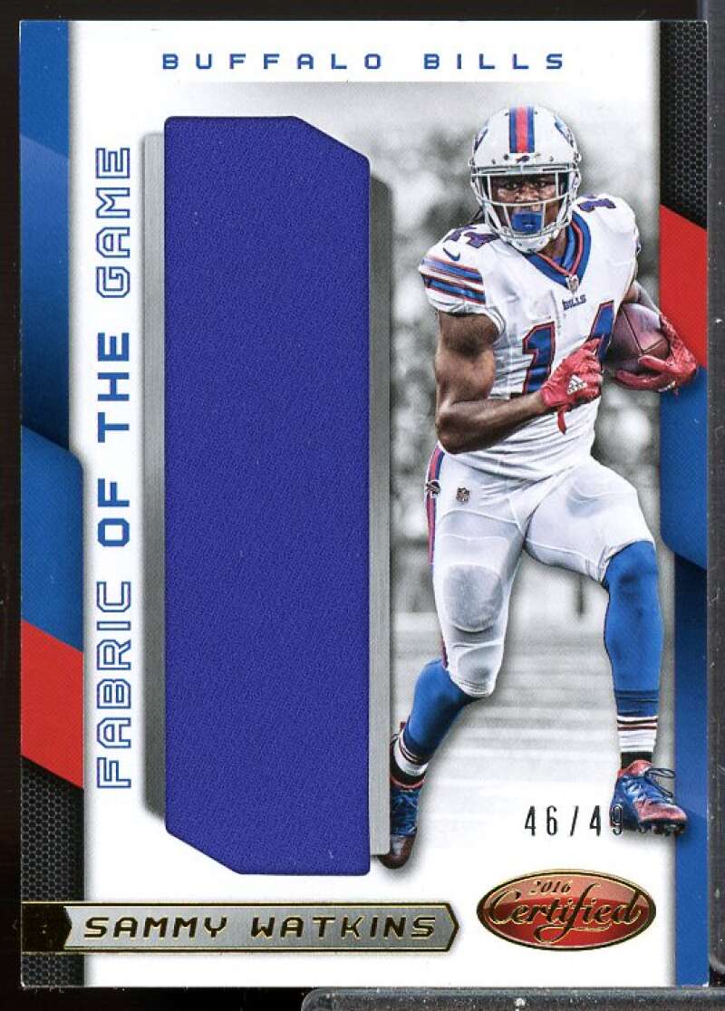 Sammy Watkins/49 Card 2016 Certified Fabric of the Game Jersey #69  Image 1