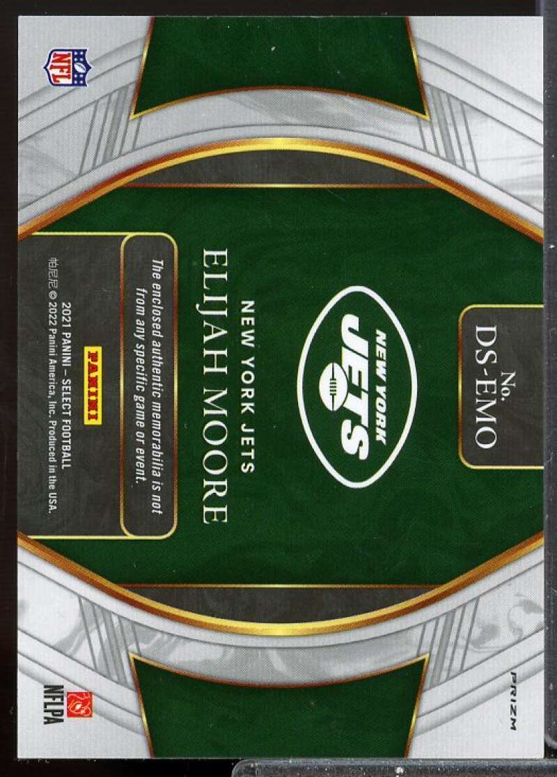 Elijah Moore Card 2021 Select Draft Selections Rookie Memorabilia Prizm Red #21  Image 2