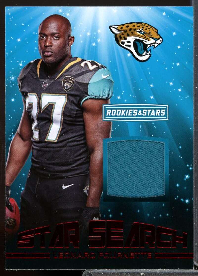 Leonard Fournette Card 2017 Rookies and Stars Star Search Rookie Jerseys #9  Image 1