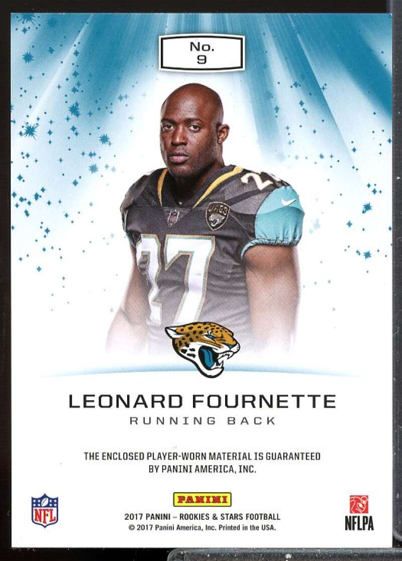 Leonard Fournette Card 2017 Rookies and Stars Star Search Rookie Jerseys #9  Image 2