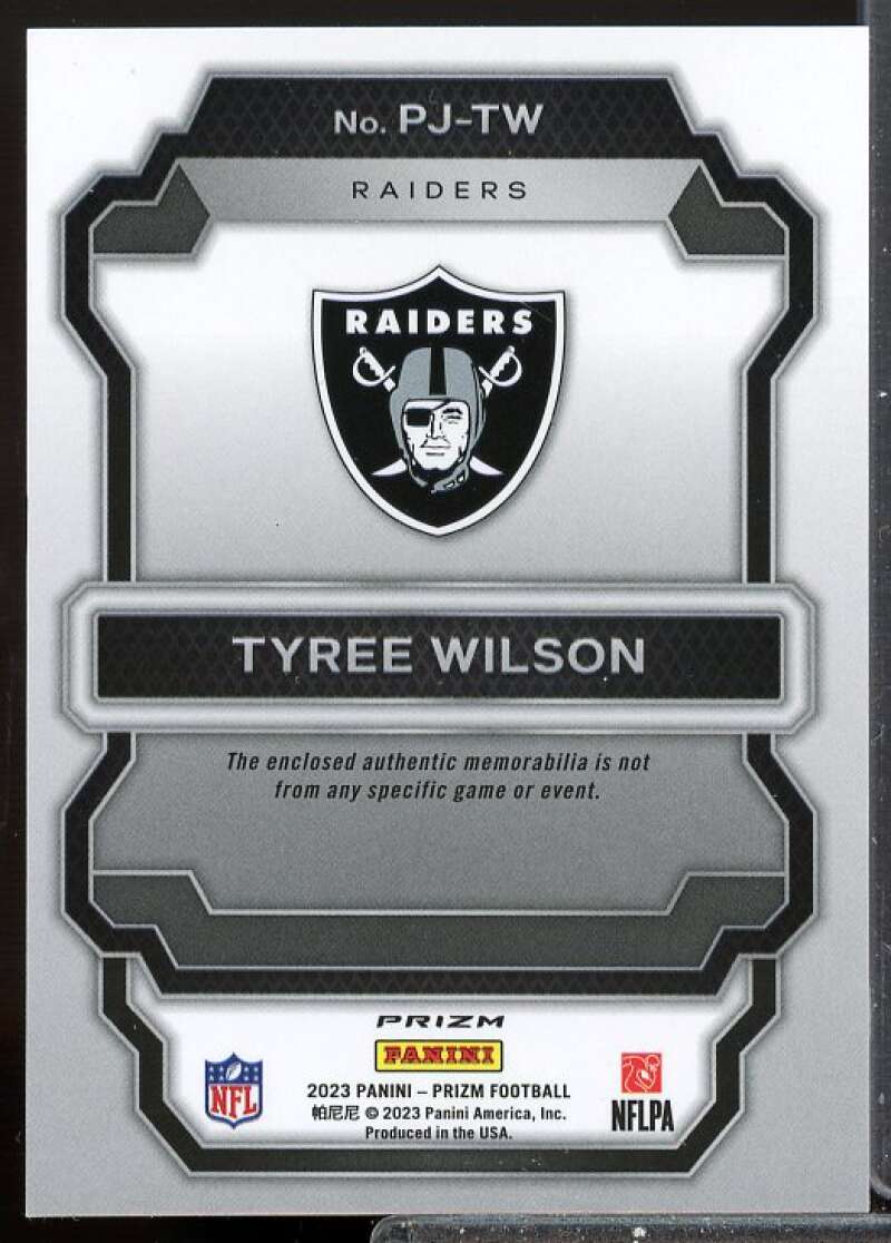Tyree Wilson Card 2023 Panini Prizm Rookie Premier Jerseys #18  Image 2