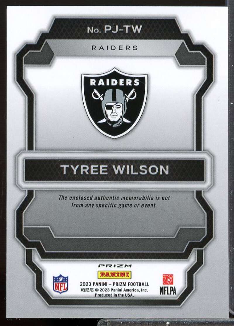 Tyree Wilson 2023 Panini Prizm Rookie Premier Jerseys Neon Green Pulsar #18  Image 2