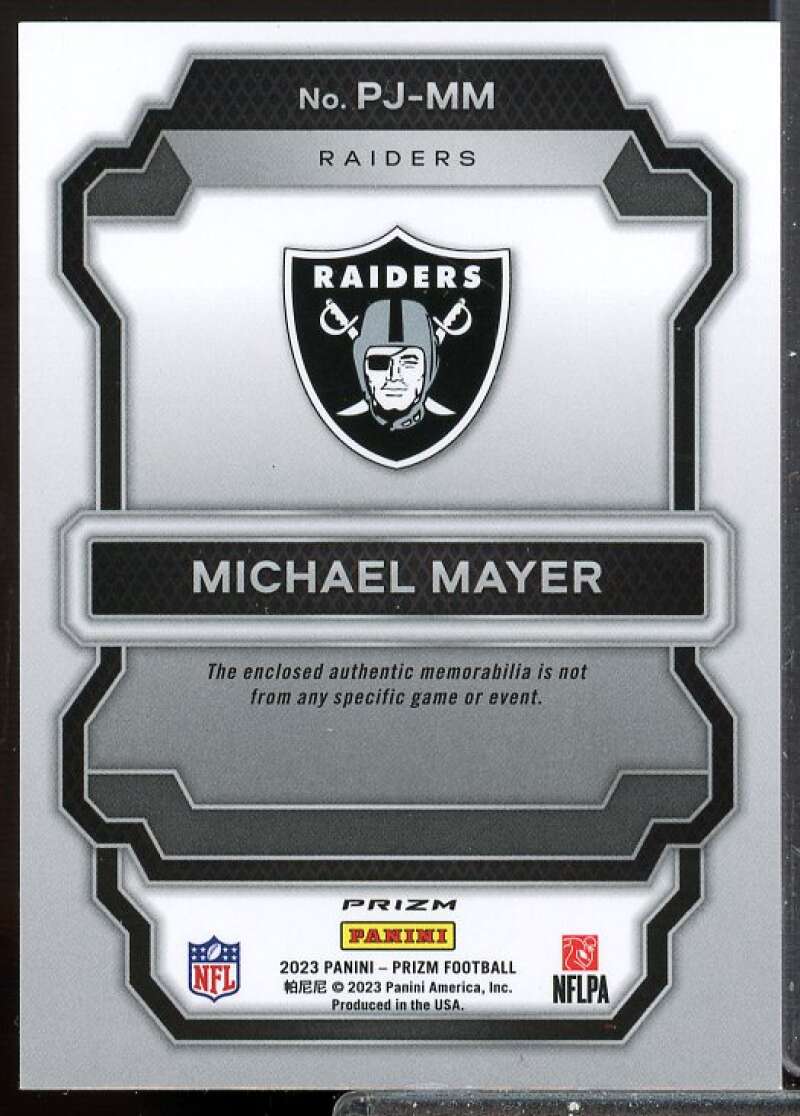 Michael Mayer Card 2023 Panini Prizm Rookie Premier Jerseys #19  Image 2