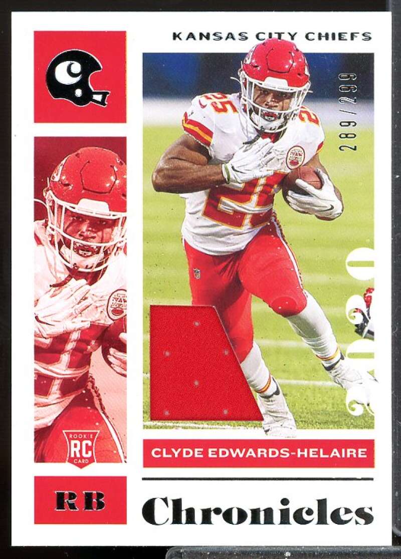 Clyde Edwards-Helaire/299 Card 2020 Panini Chronicles Rookie Jerseys #46  Image 1