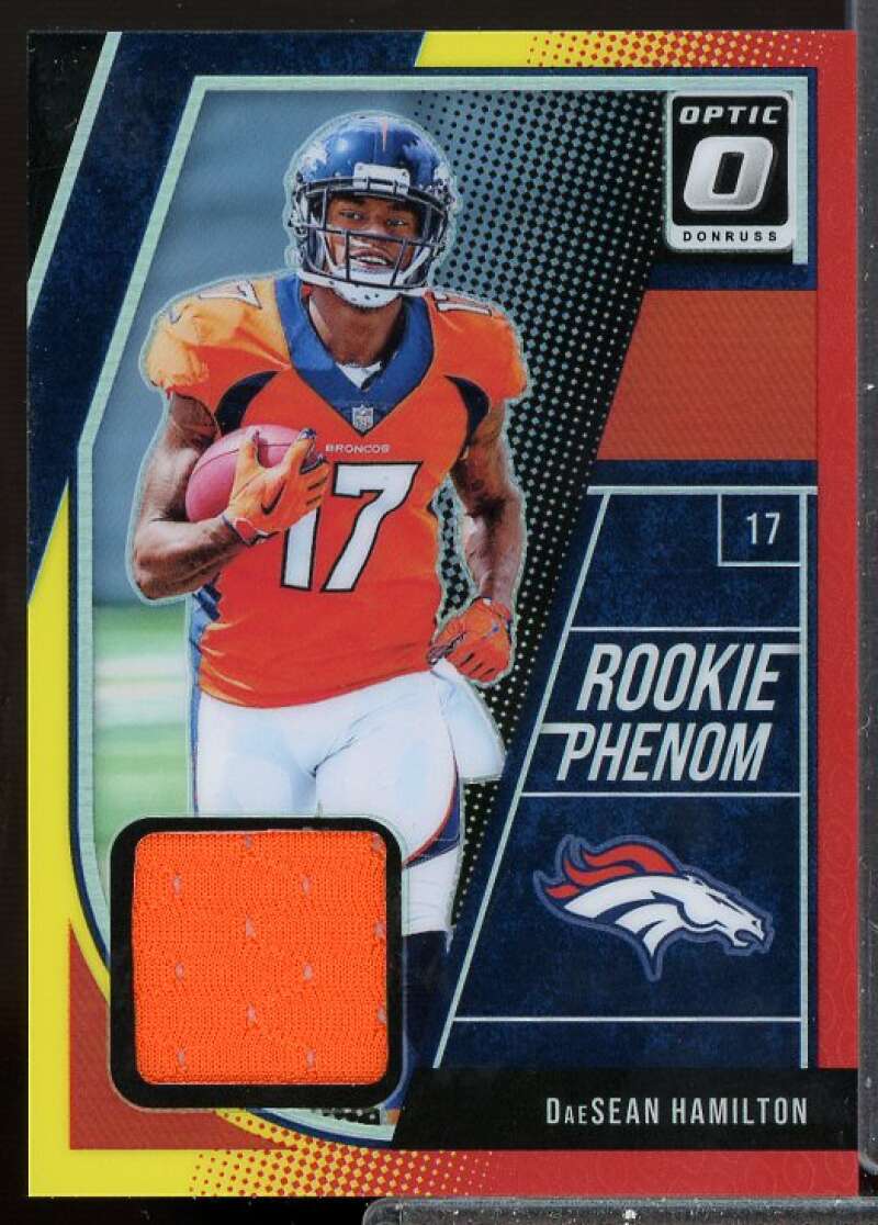 DaeSean Hamilton 2018 Donruss Optic Rookie Phenoms Jerseys Red and Yellow #1  Image 1
