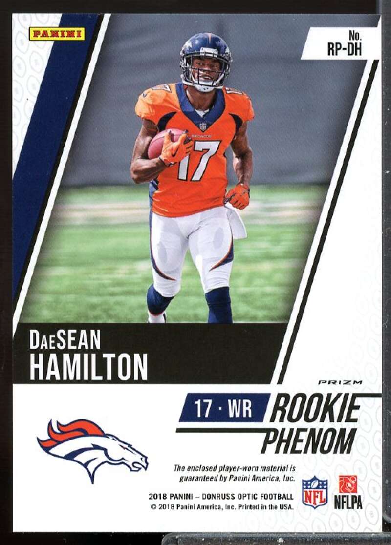 DaeSean Hamilton 2018 Donruss Optic Rookie Phenoms Jerseys Red and Yellow #1  Image 2