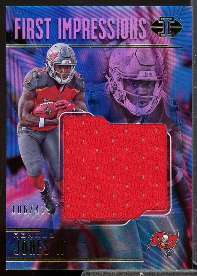 Ronald Jones II/499 2018 Panini Illusions First Impressions Rookie Jersey #35  Image 1