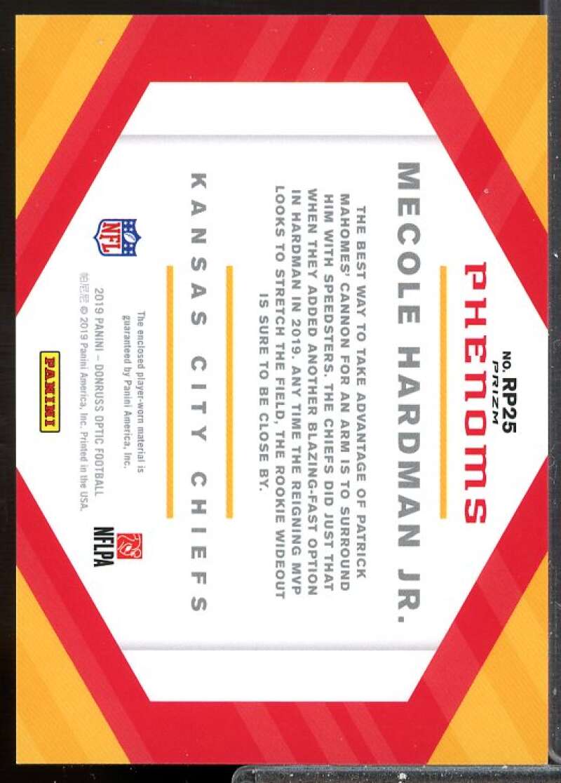 Mecole Hardman Jr. 2019 Donruss Optic Rookie Phenoms Jerseys Horizontal #RP25  Image 2