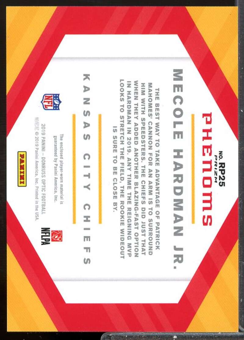 Mecole Hardman Jr. 2019 Donruss Optic Rookie Phenoms Jerseys Horizontal #RP25  Image 2